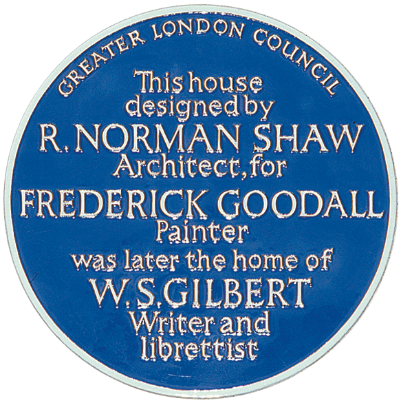 WS Gilbert Blue Plaque